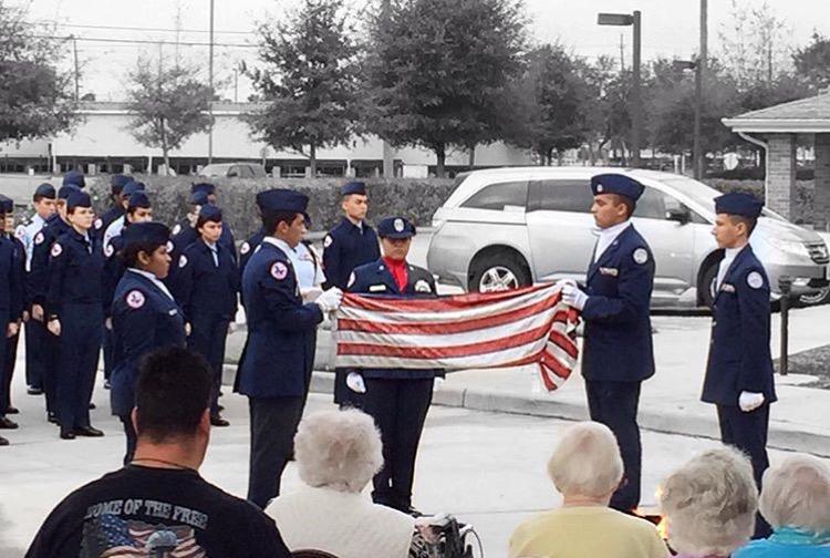 ROTC  Flag Retirement Ceremony